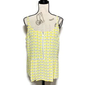 Reitmans L lemon print flowy cami tank top